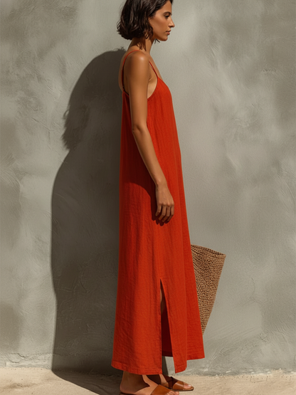 Lina | Vestido boho fluido de algodón