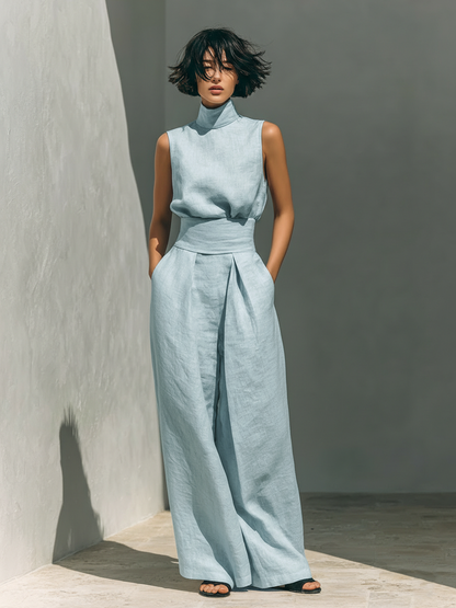 Claudia | Conjunto de Lino Sofisticado