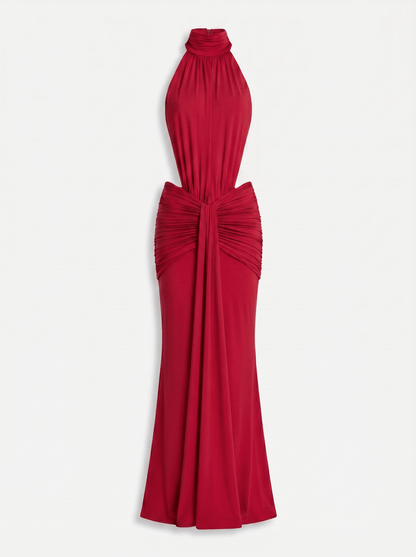 Silvia | Vestido Largo con Escote Halter